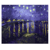 Painting by numbers Van Gogh Starry night over the Rhone